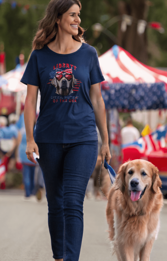 Official Pawtriot of the USA - Personalized Women's Tee