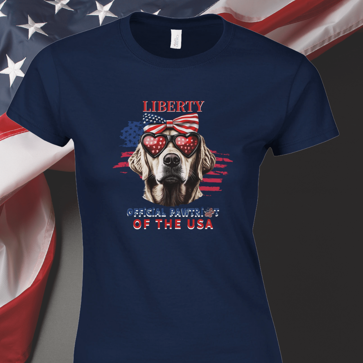 Official Pawtriot of the USA - Personalized Women's Tee