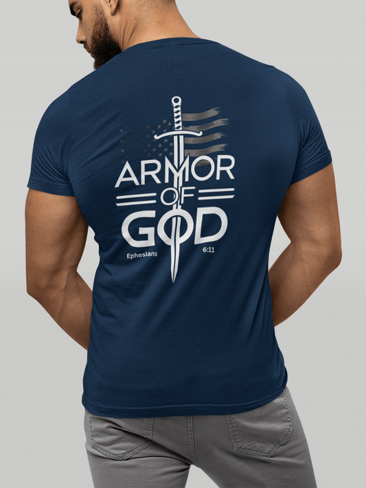 Armor of God T-Shirt | Ephesians 6:11 Christian Faith Shirt | Spiritual Warfare Tee