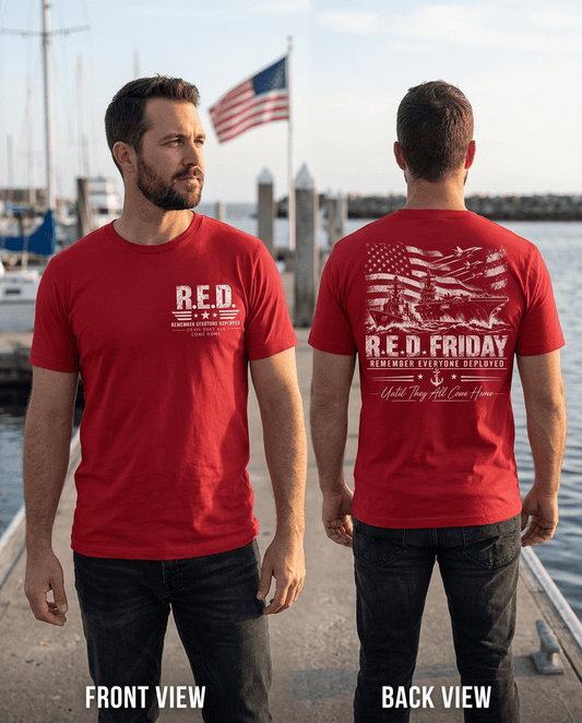 R.E.D. Navy | Remember Everyone Deployed Patriotic T-Shirt