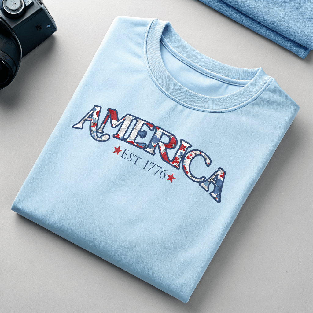 Floral America- Women's Tee