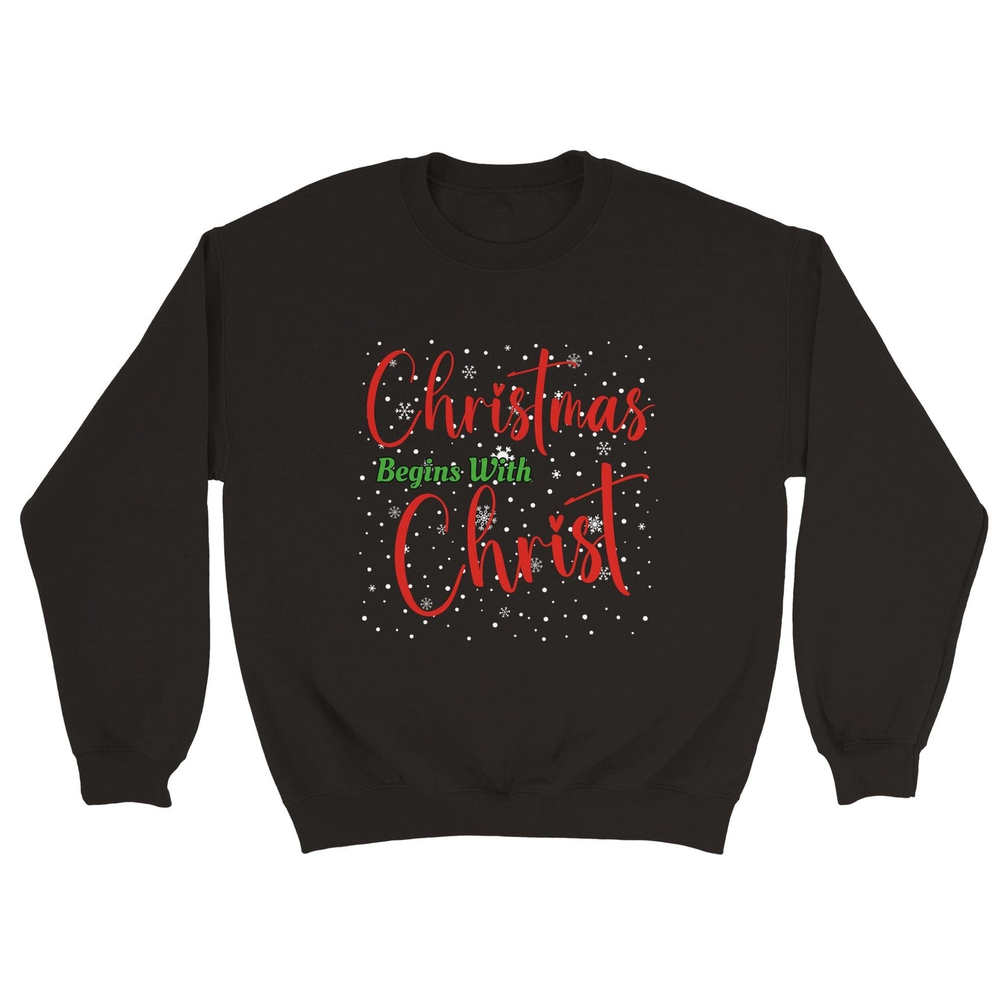 Christmas Begins With Christ Unisex Sweatshirt