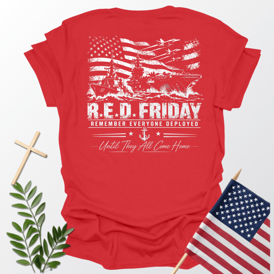 R.E.D. Navy | Remember Everyone Deployed Patriotic T-Shirt