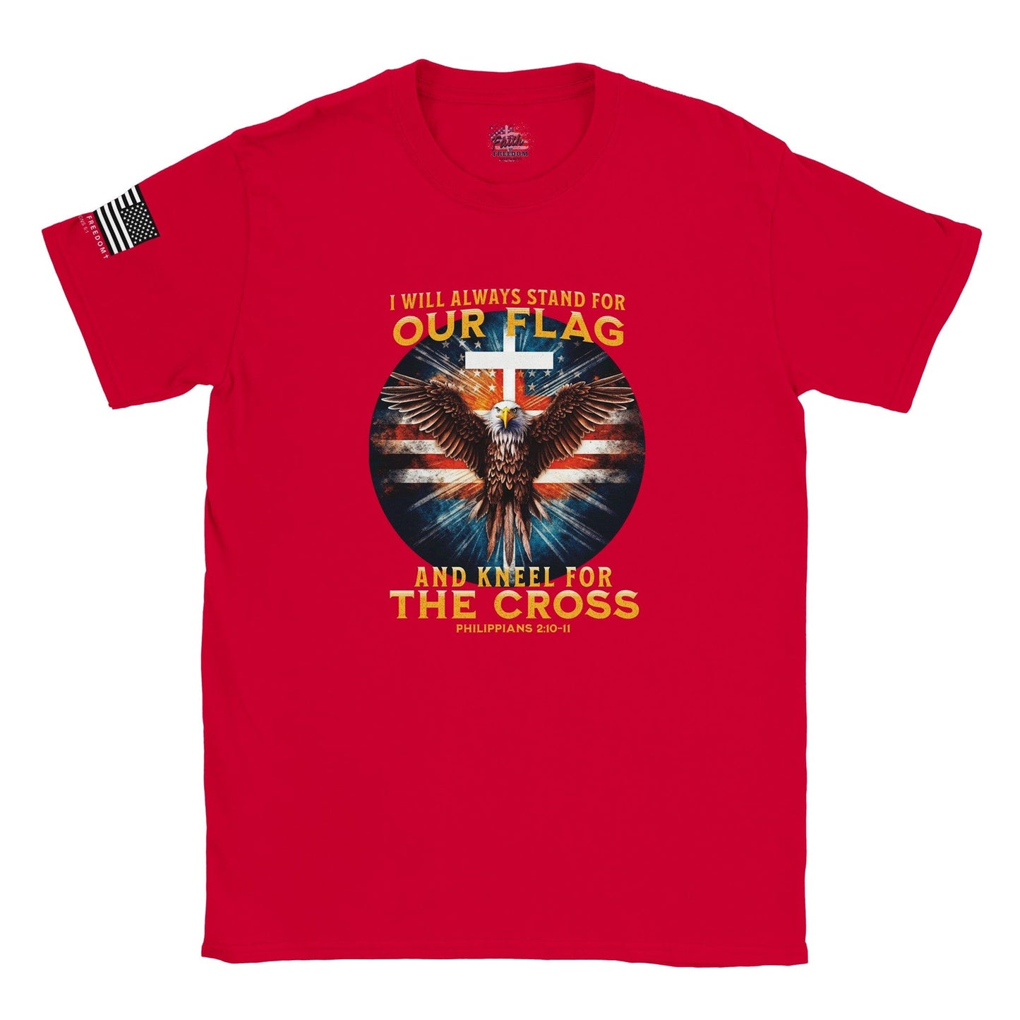 Stand For Our Flag, Kneel For The Cross Unisex T-shirt