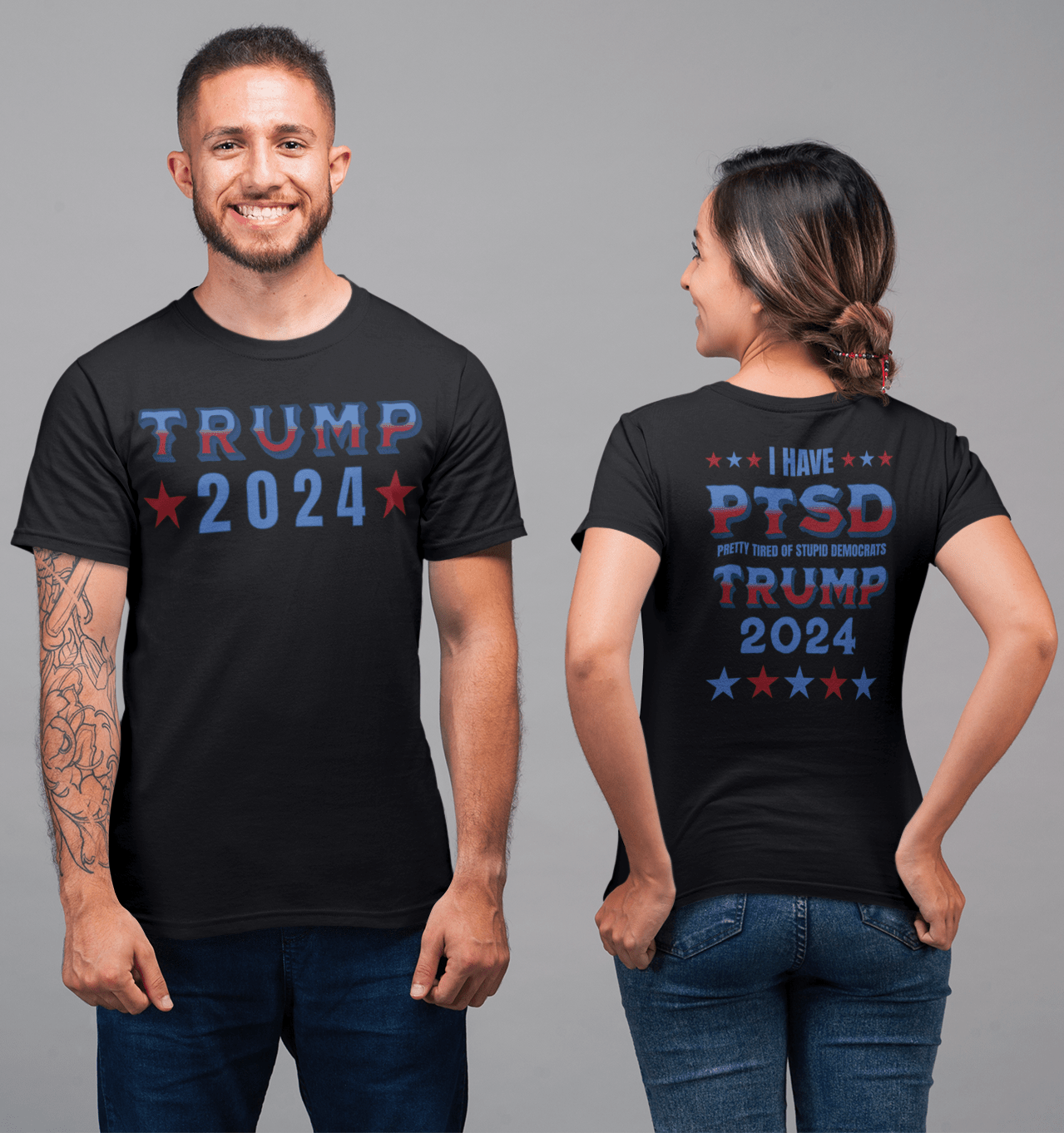 PTSD-Pretty Tired of Stupid Democrats T-Shirt