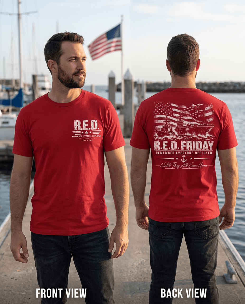 R.E.D. Navy | Remember Everyone Deployed Patriotic T-Shirt
