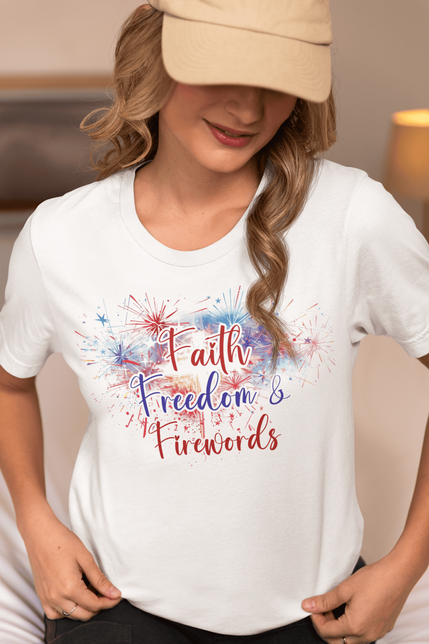 Faith Freedom and Fireworks - Unisex Tee