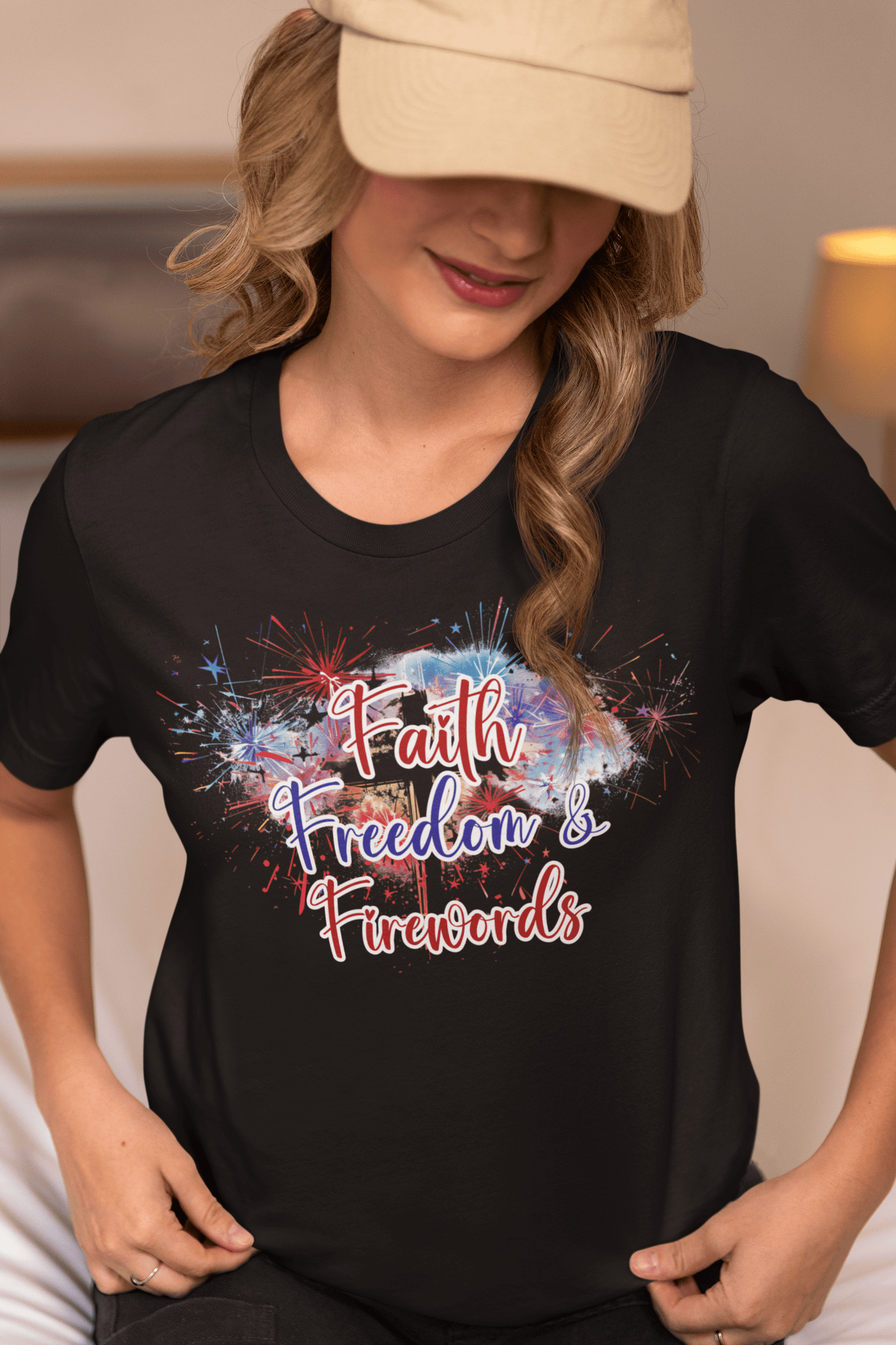 Faith Freedom and Fireworks - Unisex Tee