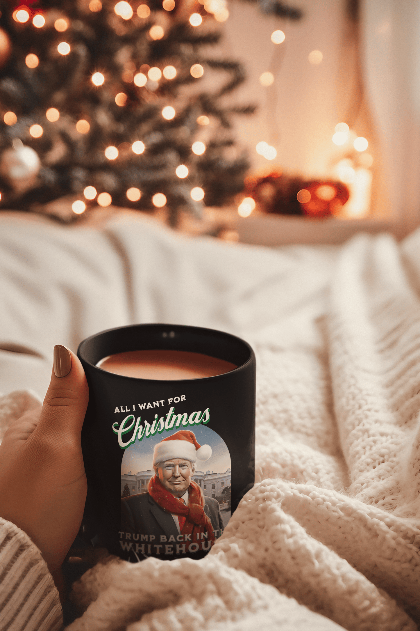 All I Want For Christmas Is Trump Back In The Whitehouse 15oz Mug