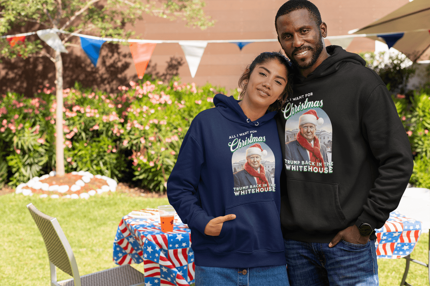 All I Want For Christmas Trump Back In Whitehouse Hoodie