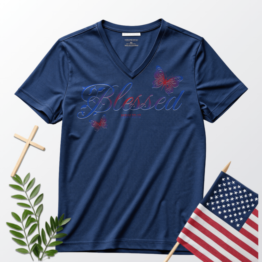 Blessed Patriotic Butterfly