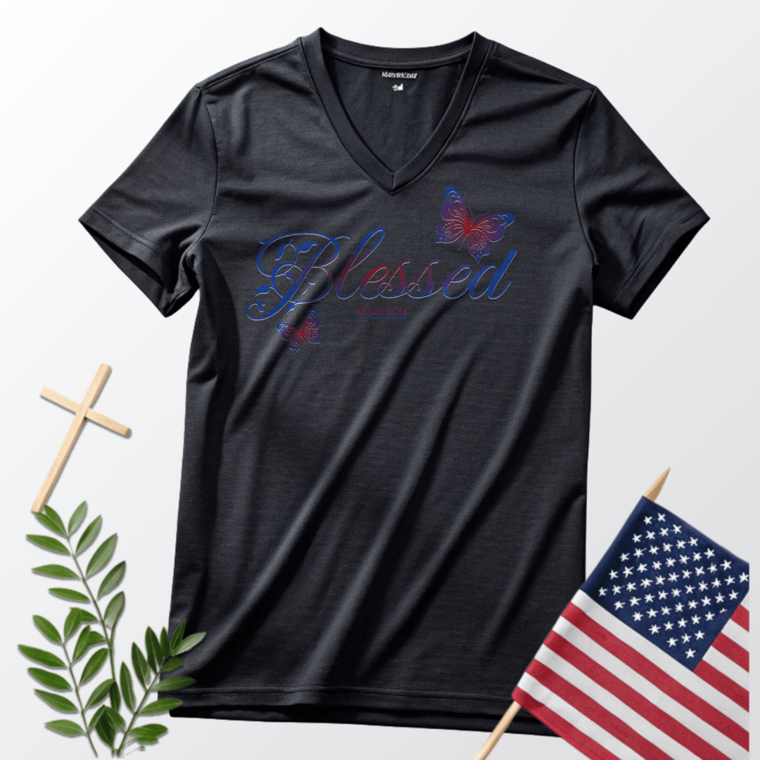Blessed Patriotic Butterfly