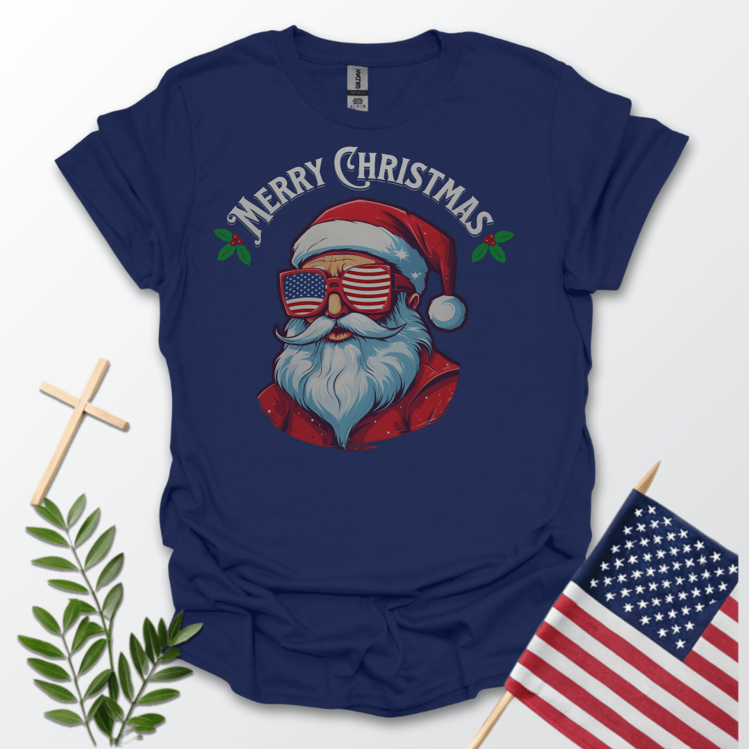 Patriotic Santa Unisex T-shirt