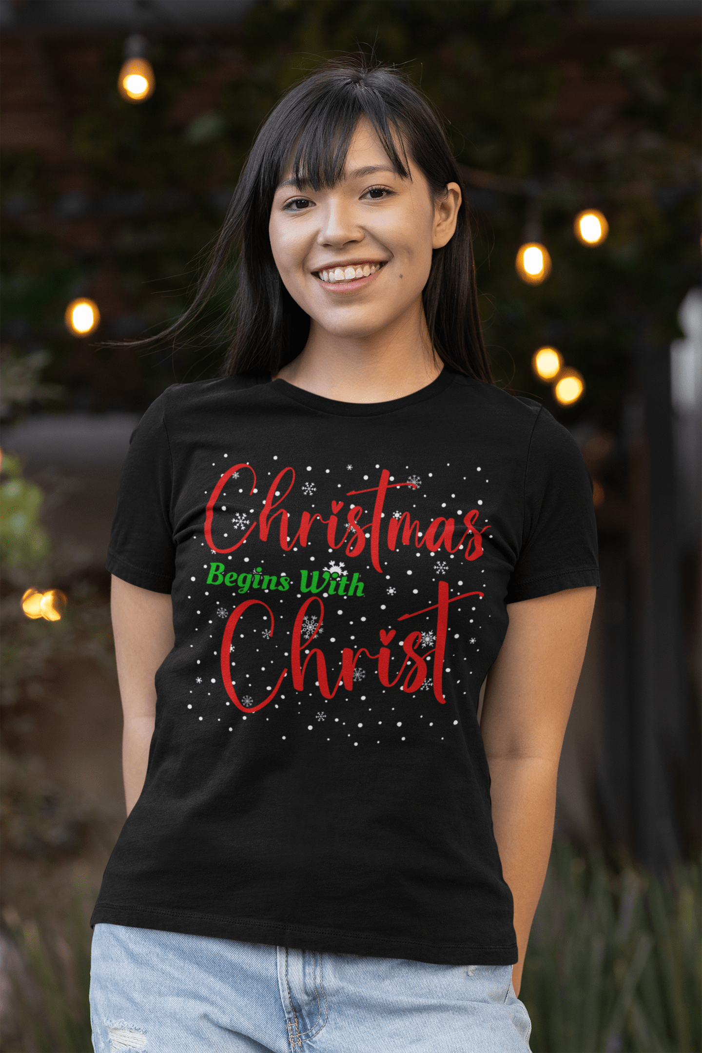 Christmas Begins With Christ Unisex T-shirt