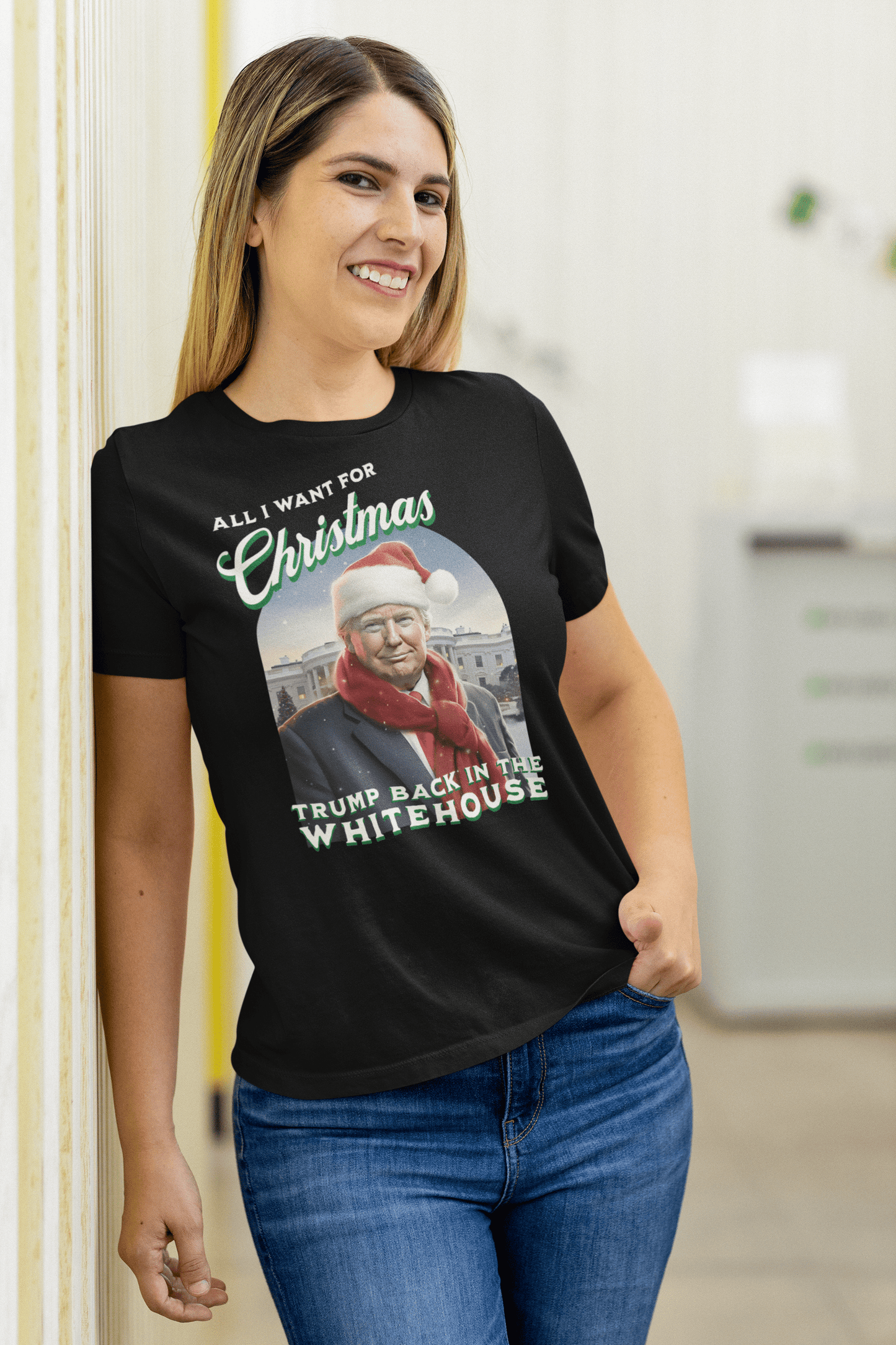 All I Want For Christmas is Trump Back In The Whitehouse Women's Tee