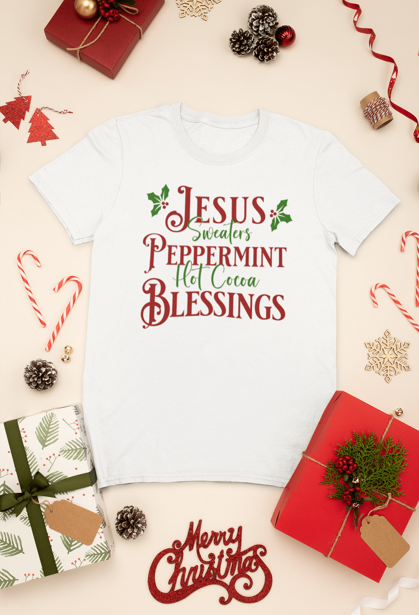 Jesus Peppermint Blessings T-shirt