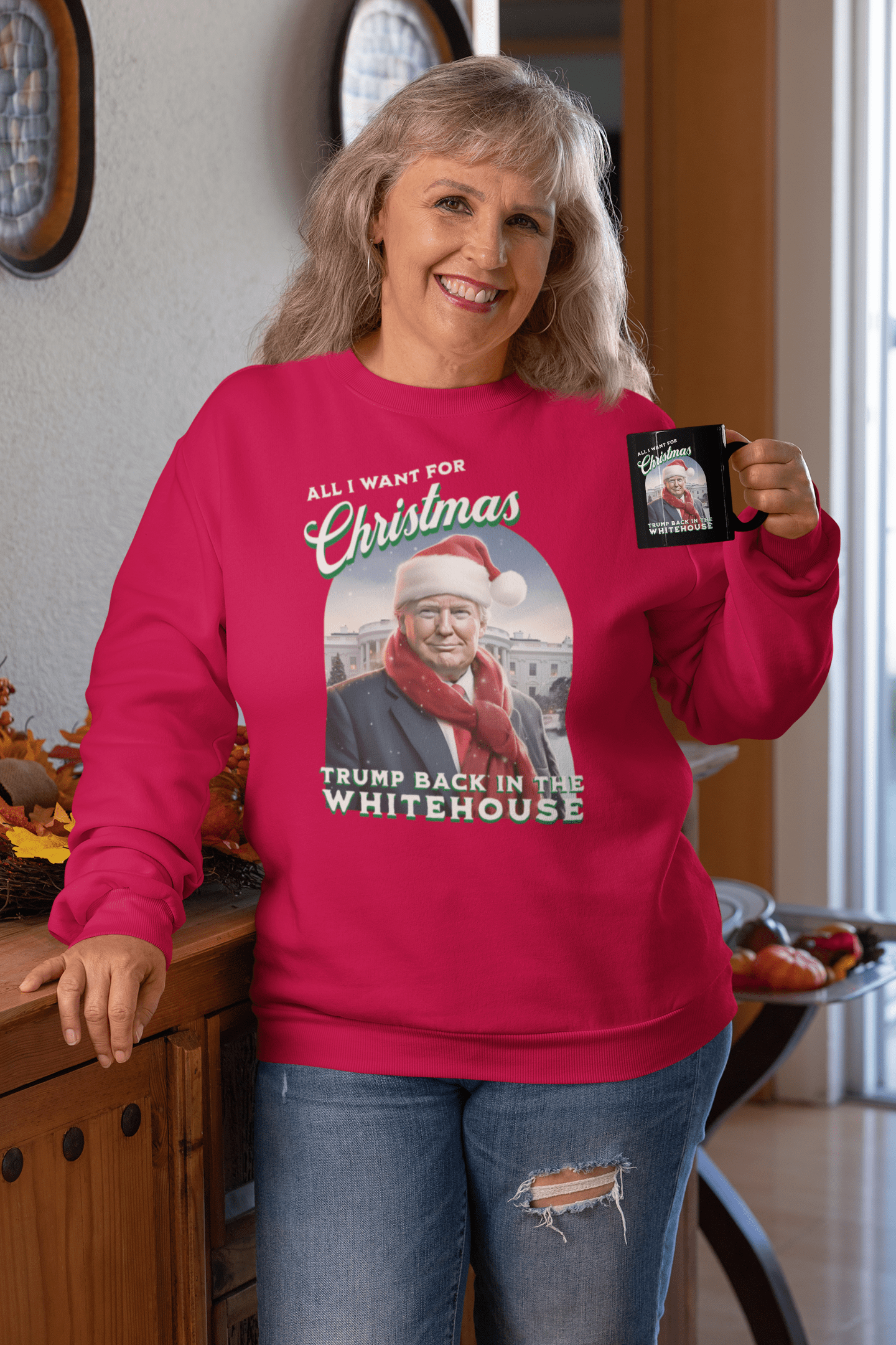 All I Want For Christmas is Trump Back In The Whitehouse Sweatshirt