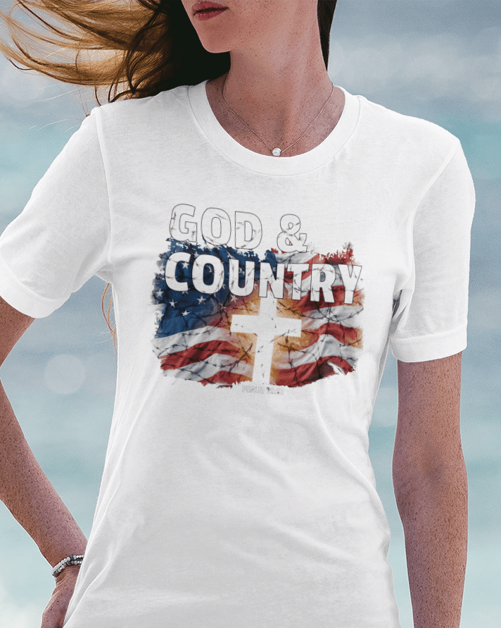 God & Country T-Shirt - Inspired by Psalm 33:12